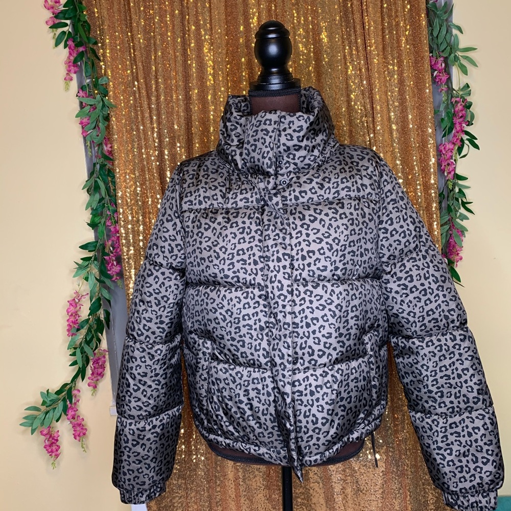 Leopard Puffer Jacket
